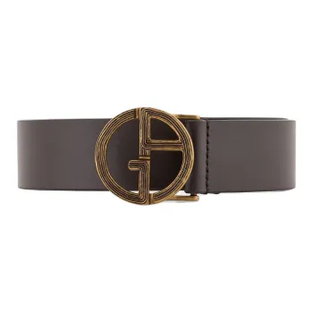 EMPORIO ARMANI Leather Belt With Ga Logo