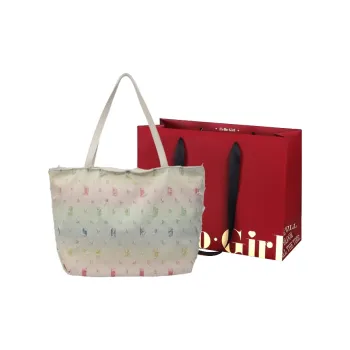 GOX Canvas Bag, Shoulder Bag Regular Women's Square/Stars/Holes