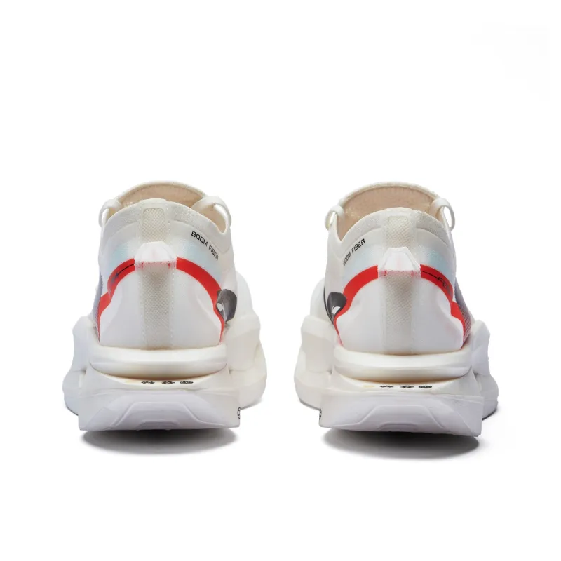 LiNing Feidian 5 ULTRA Cushioning, Slip Resistant, Rebound Low Top Running Shoes Unisex Champagne White-4