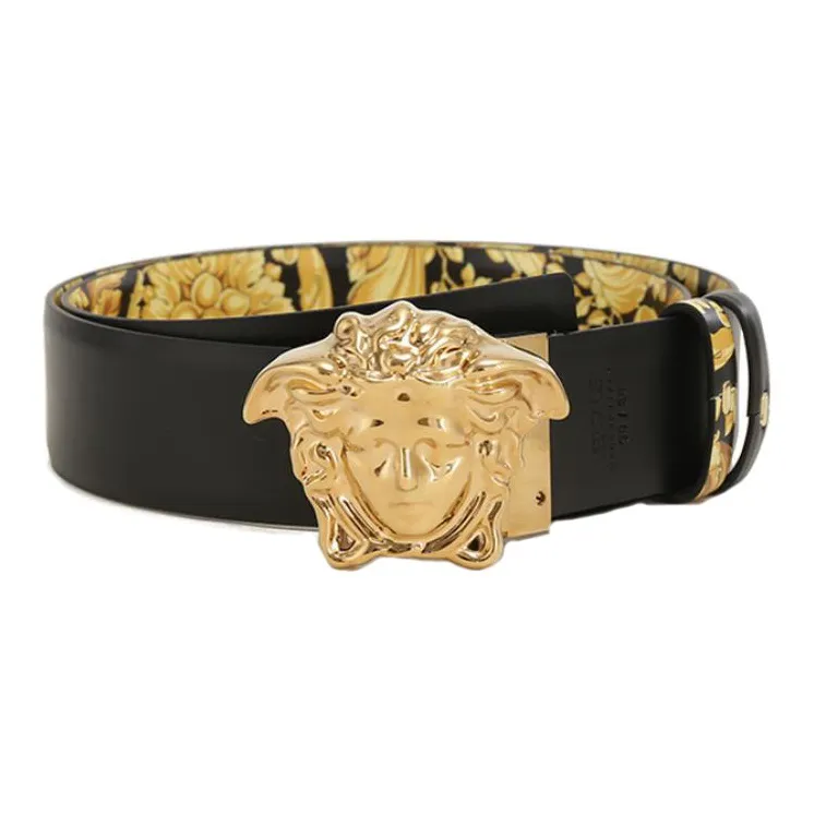 VERSACE La Medusa Reversible Leather Belt-1