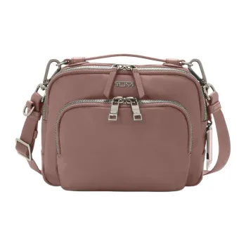 TUMI Voyageur Nylon Crossbody One Shoulder Handbags Women's Light Purple Red