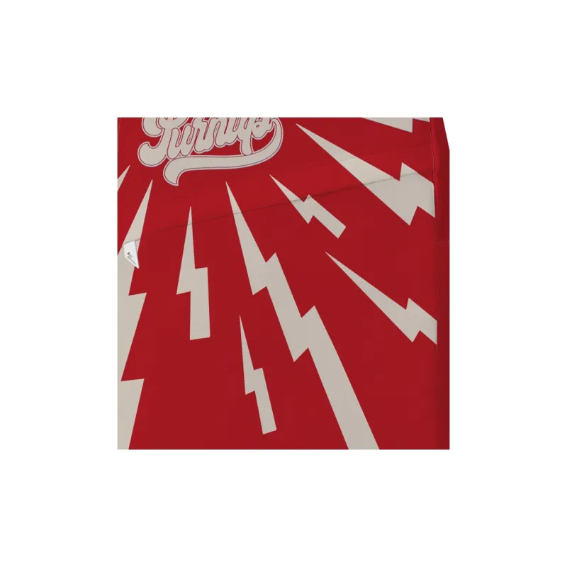 TURN UP Nylon Backpack Unisex Red-4