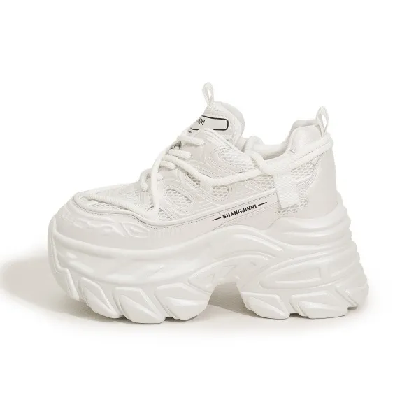 Milan Love Song Cushioned Wear Resistant Balanced Impact Resistant Height Increasing Low Top Chunky Sneakers Women's-0