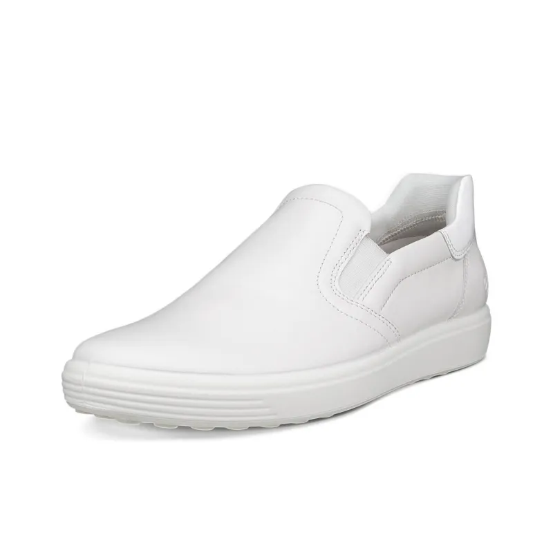 Ecco Soft 7 Casual Single Shoes Women's White-1