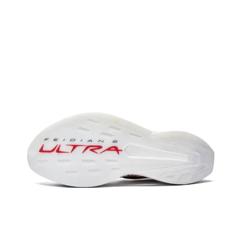 LiNing Feidian 5 ULTRA Cushioning, Slip Resistant, Rebound Low Top Running Shoes Unisex Champagne White-5