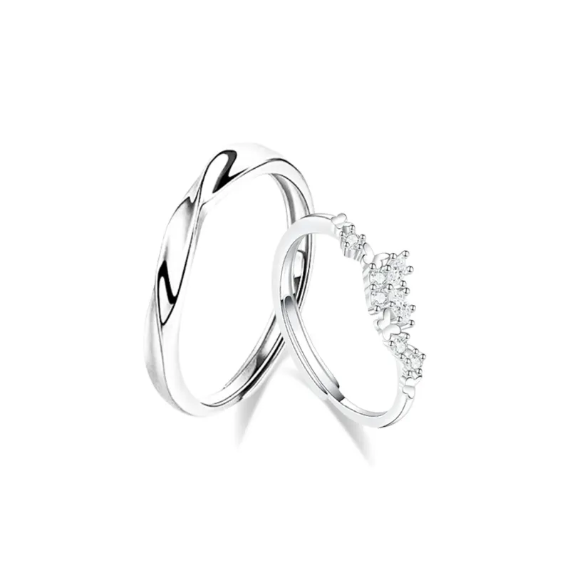 VEZA Sterling Silver Rings Unisex-16