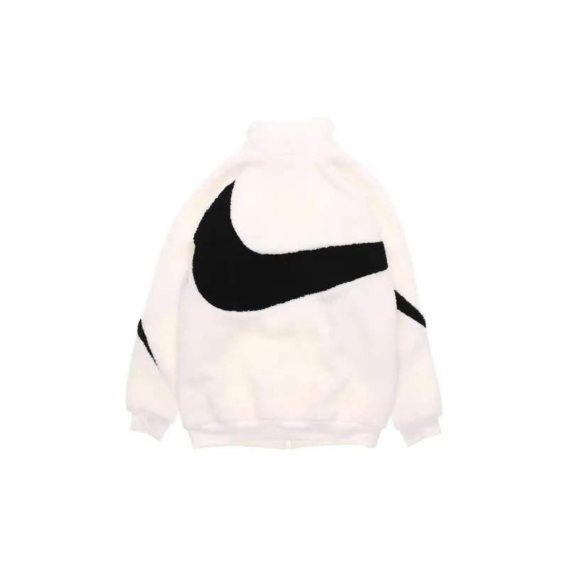 Nike Velvet Jackets Men White-1