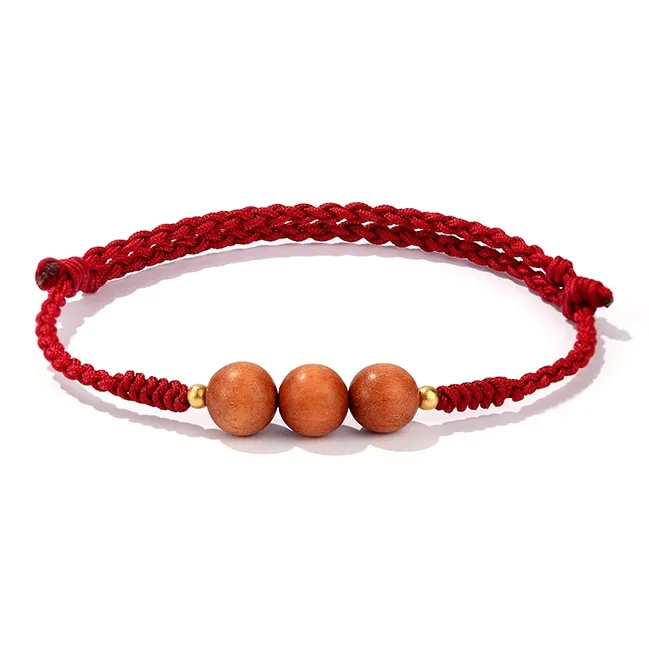 Xiang Yin Peachwood Wooden Bracelets Unisex-11