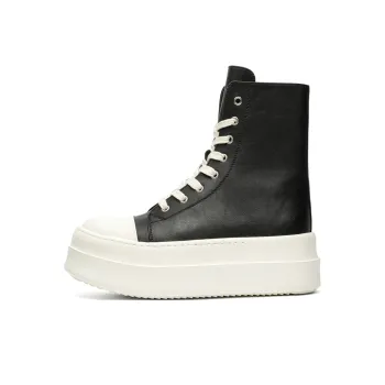 Dounkol Smart And Cool High Top Casual Shoes Unisex Black White