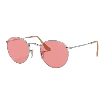 RayBan Metal Round Sunglasses Unisex Silver