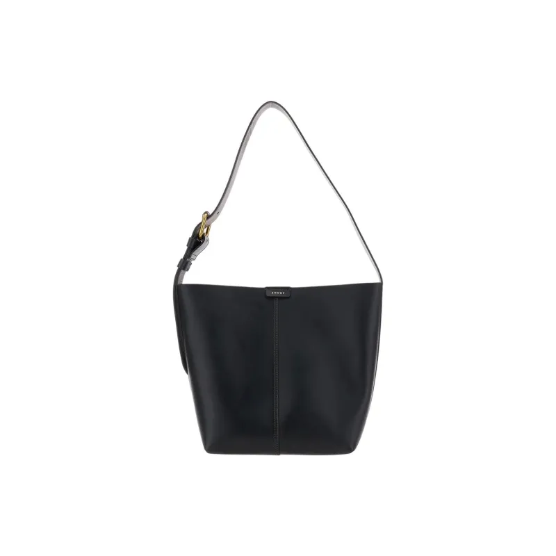 SOEUR Calfskin Shoulder Bag Women's Black-0