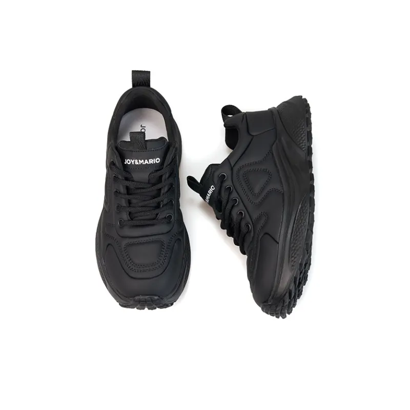 Joy&Mario Slip Resistant Lightweight Height Increasing Low Top Casual Shoes Women's-4