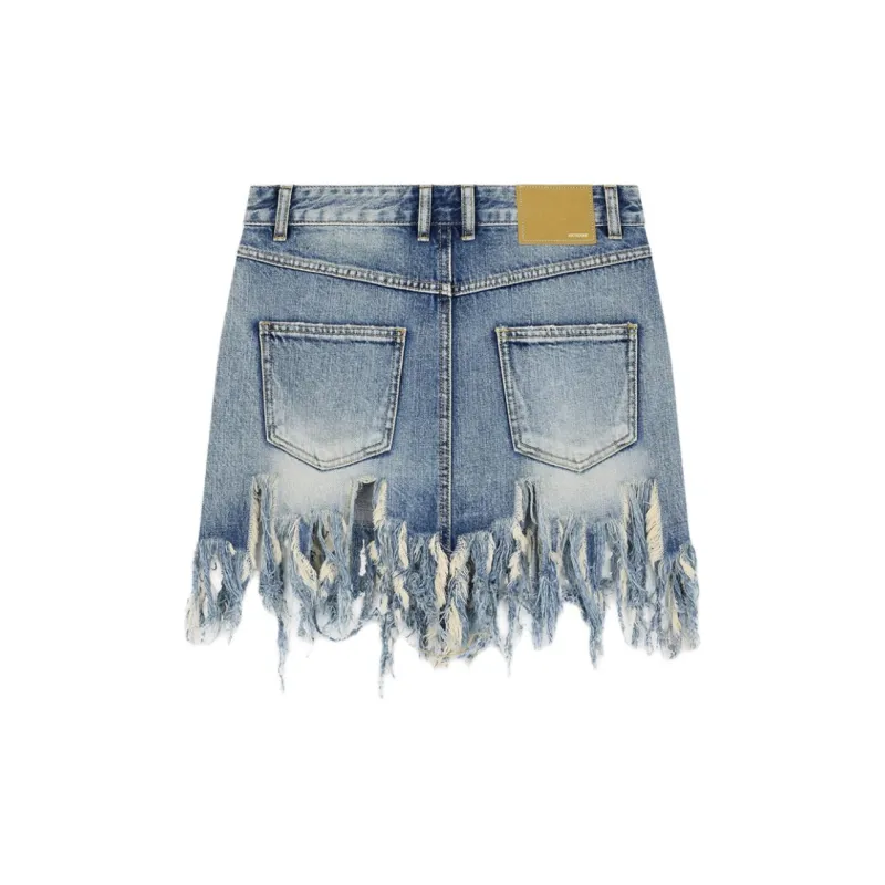 WE11DONE Raw cut Hem Skirt-1