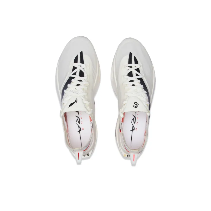 LiNing Feidian 5 ULTRA Cushioning, Slip Resistant, Rebound Low Top Running Shoes Unisex Champagne White-3