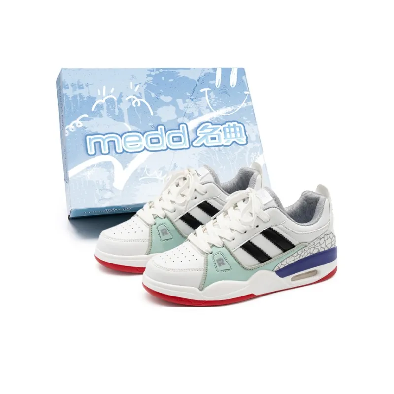 Medd Coverage Impact Resistance Support Abrasion Resistant Breathable Slip Resistant Low Top Skateboard Shoes Unisex-24