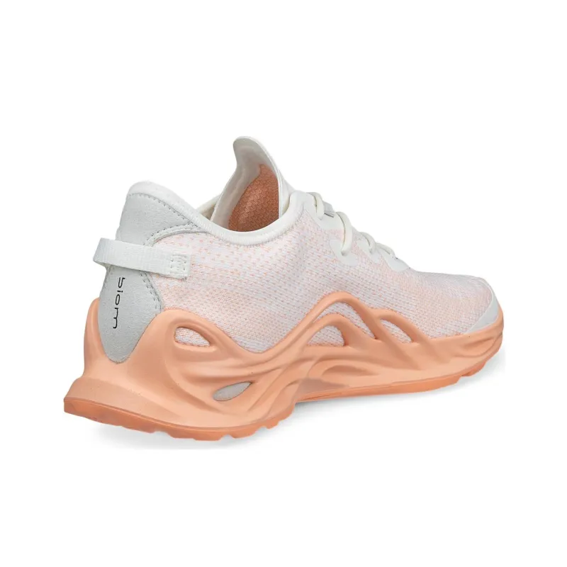 Ecco Biom Infinite Slip Resistant Low Top Casual Shoes Women's White Orange-2