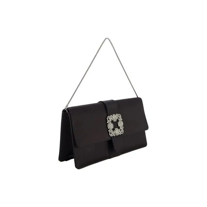 MANOLO BLAHNIK Viscose Clutch Women's Black-1