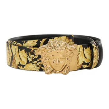 VERSACE La Medusa Reversible Leather Belt