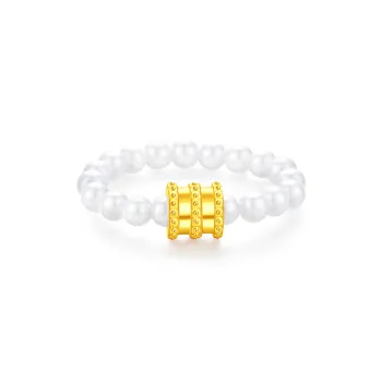Lao Feng Xiang Gold Rings Women's