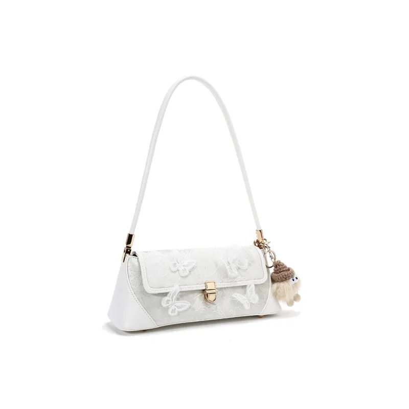 Carit&Koty PU Shoulder Bag Women's White Black Pink-1