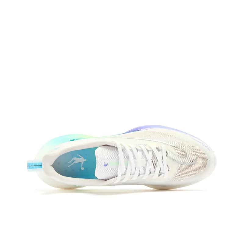 QIAODAN Cushioning Anti-Slip And Wear-Resistant Low-Top Running Shoes Men's White Purple-3