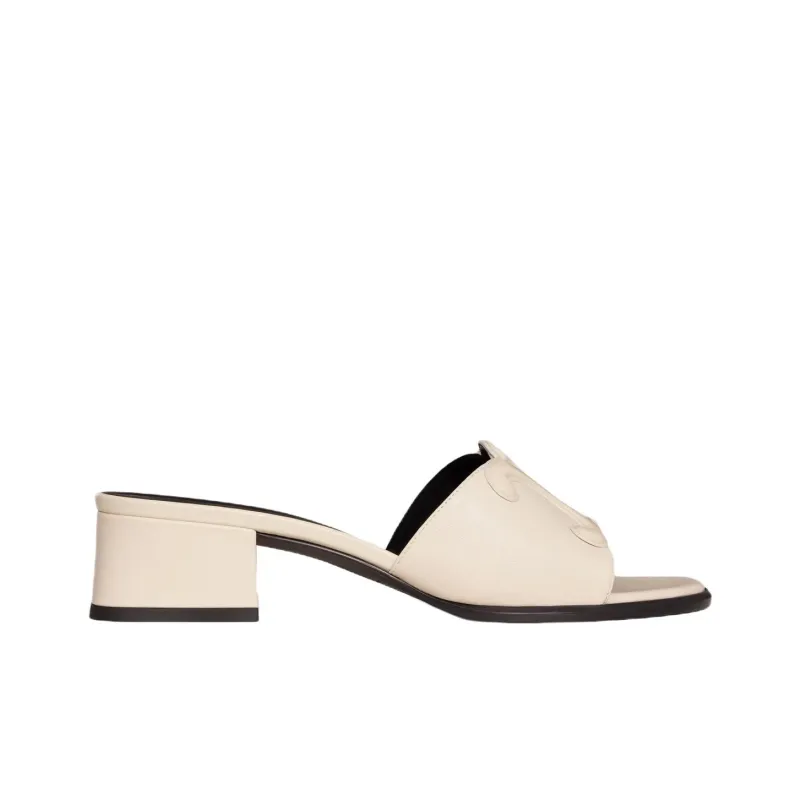 CELINE Slide Slippers Women's Beige-1