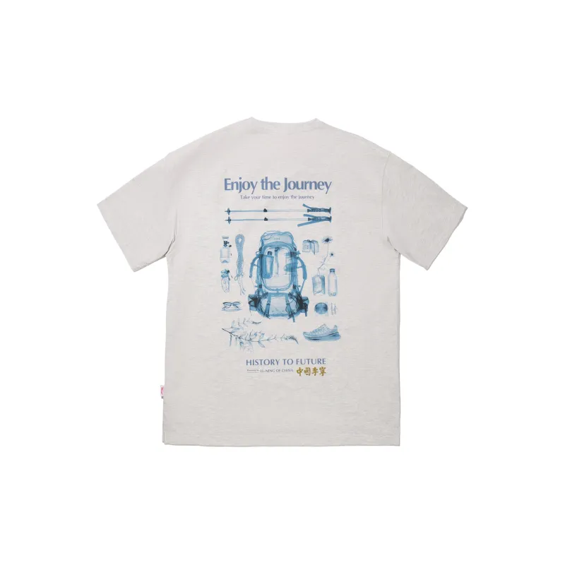 LiNing T Shirt Men's Heather Gray Deep Antarctic Gray-1
