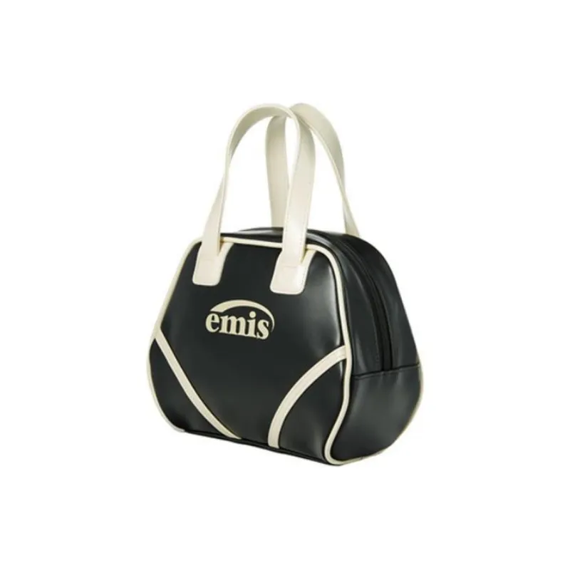 Emis PVC Tote Bag, Shopping Bag, Handbag Mini Unisex Black-1