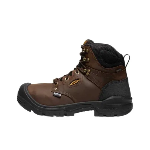 KEEN Cushioning Wear-Resistant Short Outdoor Boots Men's Brown