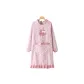 Leaf Bunny Robe Pink