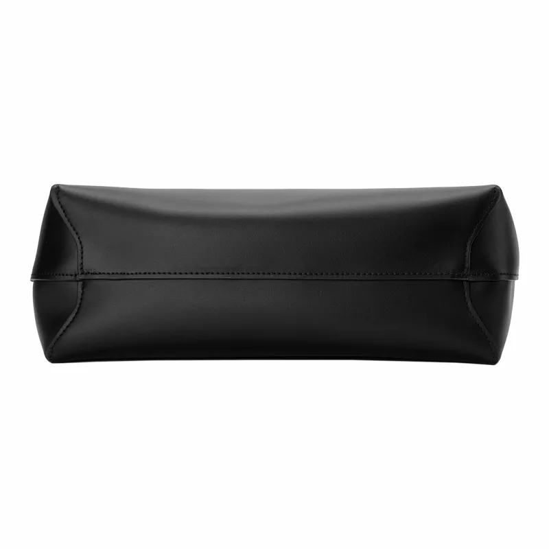 LONGCHAMP Roseau Essential Calfskin Shoulder Bag, Handbag, Shoulder Bag Medium Size Women's Black-6