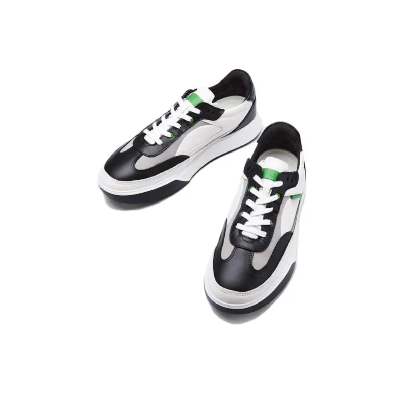 Ecco Street Ball Shoes Collection Low-Top Casual Shoes Men's Black White-4