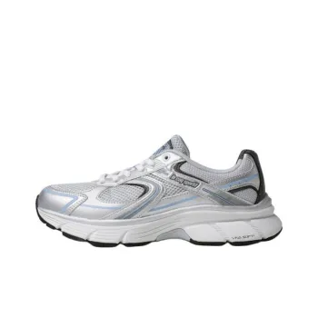 Le Coq Sportif L2K Anti Slip Wear Resistant Low Top Casual Running Shoes Unisex Silver Gray