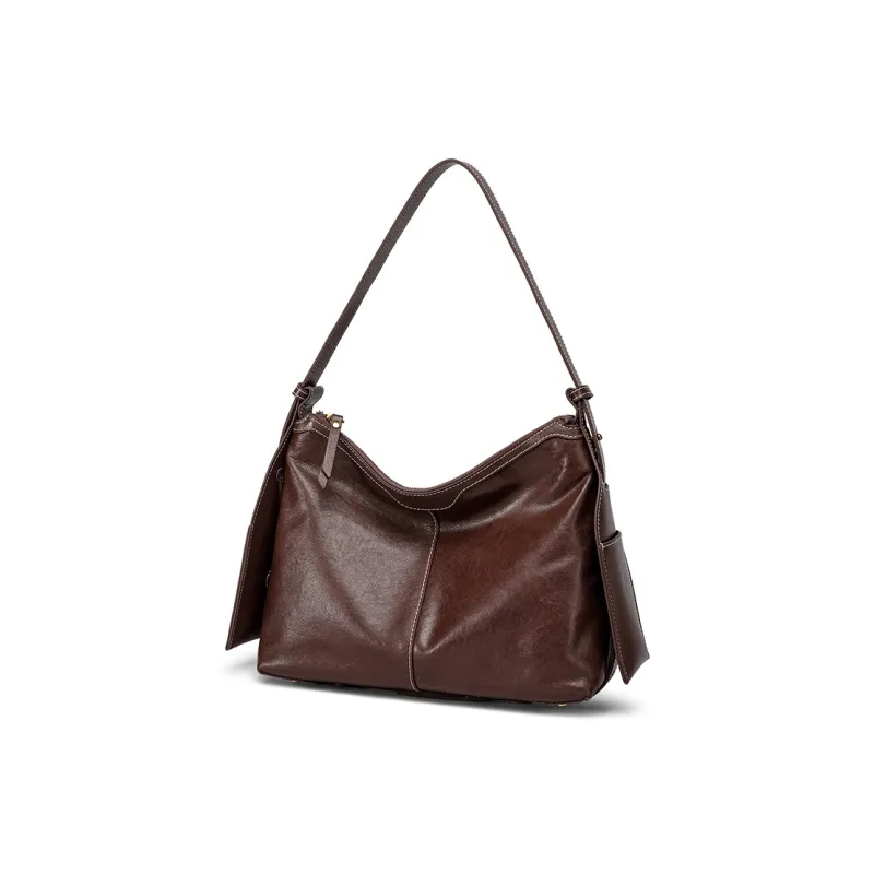 Ceion Keust Top Grain Cow Leather Shoulder Bag Crossbody Bag Women's Multicolor-0