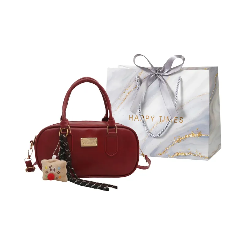 Miss Angel PU Crossbody One Shoulder Handbag Regular Women's Black/Red/Coffee/Brown-5