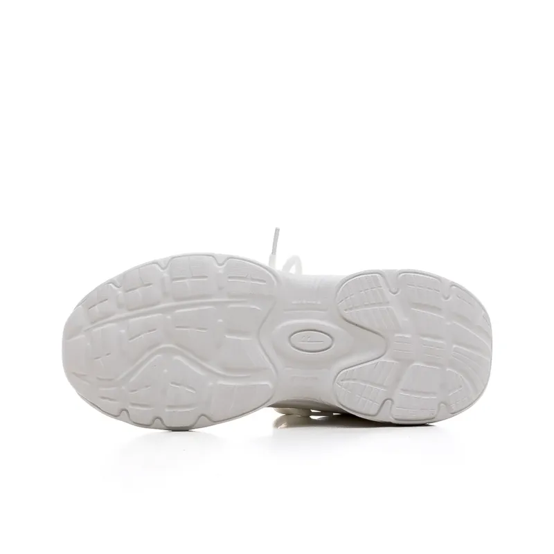 Warrior Lightweight Height Increasing Rebound Low Top Casual Training Long Distance Running Shoes Women's White Gray-5