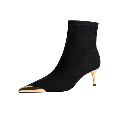 QITUMAUL Ankle Boots Women's Black