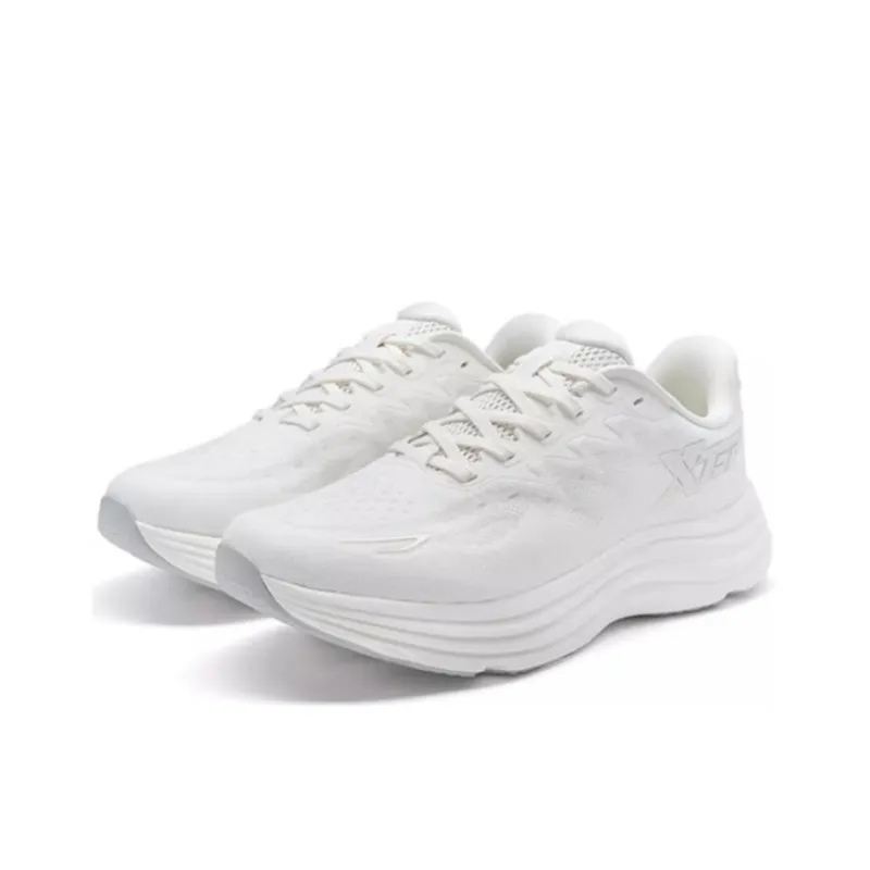 XTEP Cushioning Wear Resistant Low Top Casual Running Shoes Men's White-1