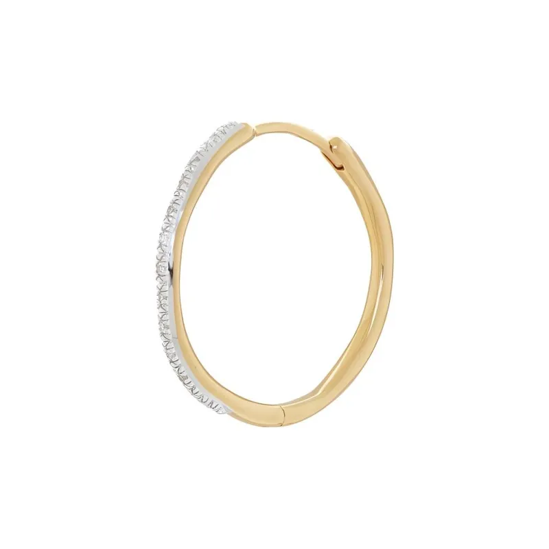 Monica Vinader Riva Wave Hoop Earrings-0