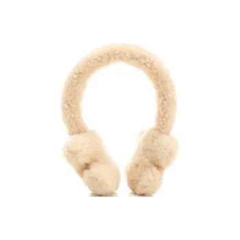 CELINE Lambskin Earmuffs Women's Vanilla