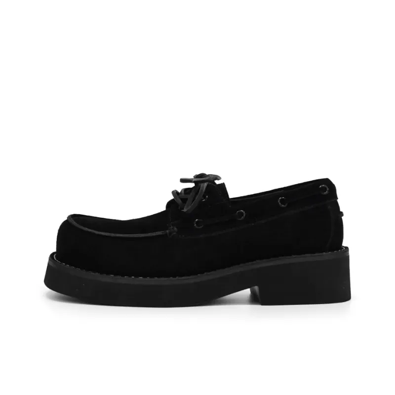 New Korea Men's Casual Shoes Men Low Top Gray, Black-6