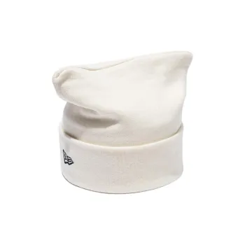 New Era Knitted Fabric, Acrylic, Elastane Beanies Unisex White