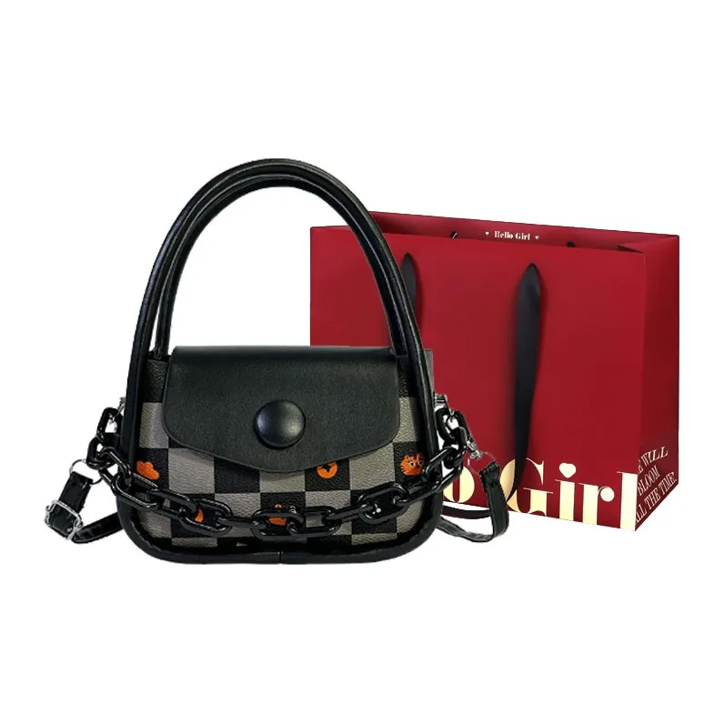 GOX PU One Shoulder Handbag Regular Women's Ecru/Black/Purple/Coffee/Green/Pink-5