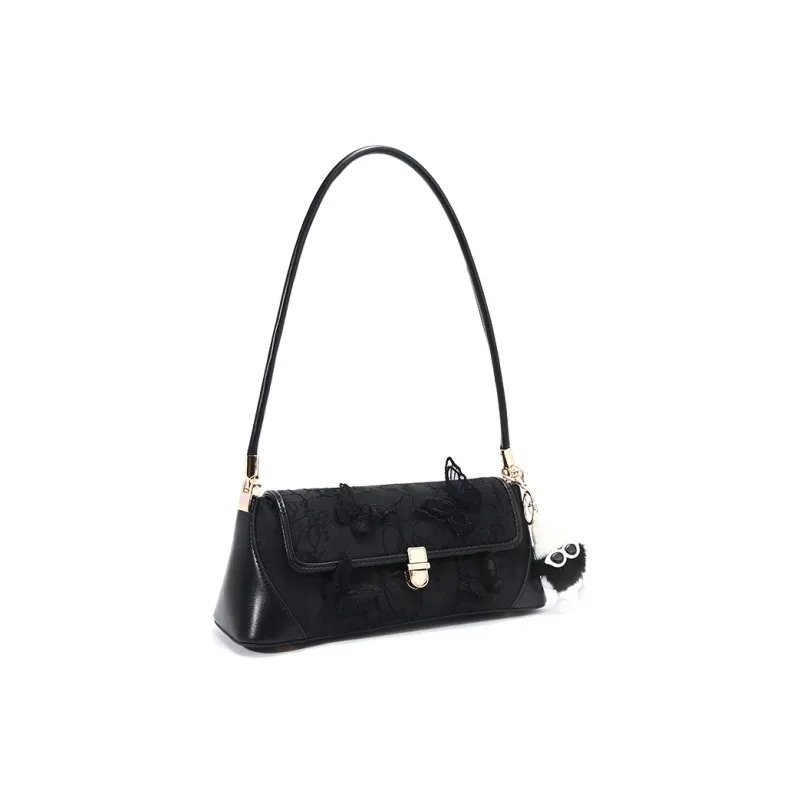Carit&Koty PU Shoulder Bag Women's White Black Pink-8