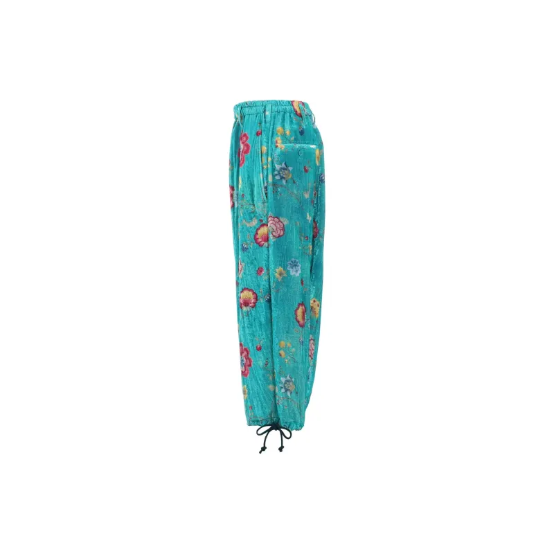 Yohji Yamamoto Ground Y SS25 Casual Pants Unisex Turquoise-2