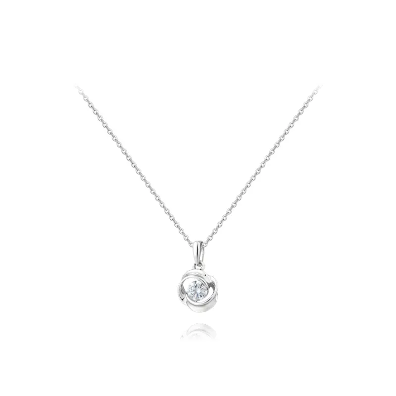KUMET Zircon Necklaces Women's Same For Couples-5