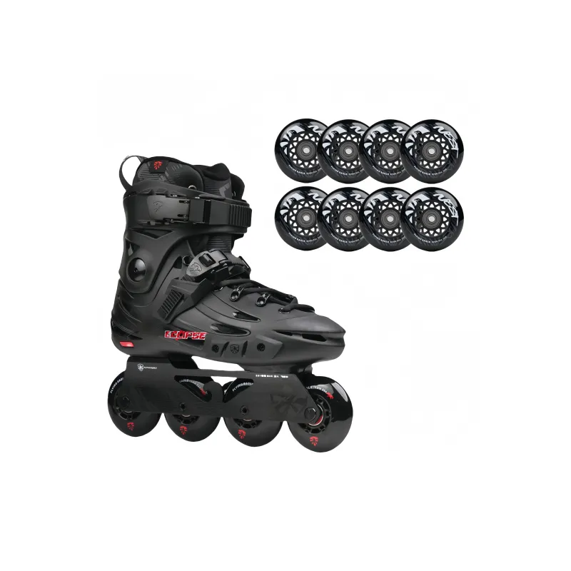 FLYING EAGLE Inline Skates Unisex Black Red-0