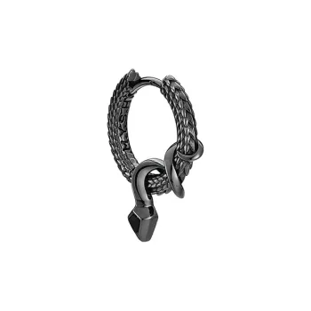 MYSH 925 Sterling Silver Earrings Men's
