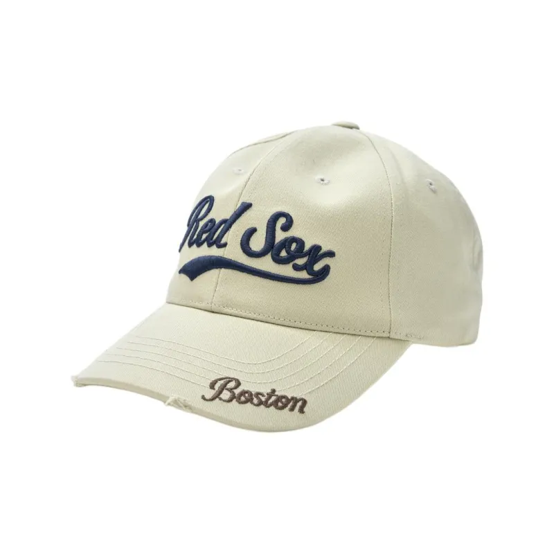 MLB Cotton Baseball Caps Unisex Light Beige-0