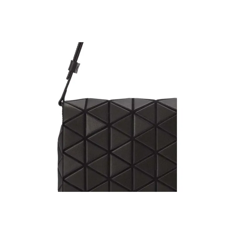 ISSEY MIYAKE Artificial Leather Shoulder Bag, Crossbody Bag, Handbag Women's Black-4